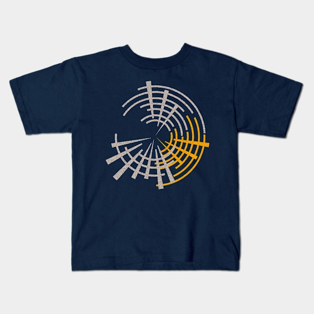 Tech Mech Duotone Kids T-Shirt by AKdesign
